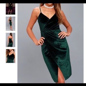 Lulus honey love velvet dress